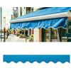 Generico Mantovana Ondulata di Ricambio per Tenda da Sole Retrattile, Tenda da Sole Esterna Falda Anteriore di Ricambio per Finestre E Porte, Tela Sostitutiva In Poliestere(Blu cielo,L370cmxH20cm)