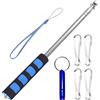 GLQ Asta per Bandiera,Asta Telescopica con 4 Clip (2.5m, Blu)
