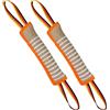 Ziyonix 2Pz Manicotto per Cani 30cm Giocattolo per Cani Salsiccia Salsicciotto Cane Addestramento per Il Gioco Cuscino da Morso Interattivi per Can i con 2 Maniglia per l'Addestramento o il Gioco (Arancione)