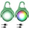 JIZZU Collare Luminoso Per Cani, 2 Pezzi Luce Cane Impermeabile IPX8, Collare Luminoso Per Passeggiate, Corsa, Campeggio Ed Escursioni Notturne (Verde)