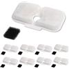Generico Filtri Fontana Gatto 8 Pezzi con 8 Spugne, Filtri a Carbone Attivo BPA Free per Fontanella Acqua Gatti, Compatibili con PLWF105 PLWF005 PLWF115