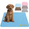 DBLXYAN Materasso Rinfrescante Personalizzato per Cani con Nome e Foto, Cuscino Gel Personalizzato per Animali, Coperta Estiva di Raffreddamento Lavabile in Gel di Seta per Cani Gatti, Materasso Auto