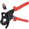 VEVOR Cesoia per Cavi Tagliacavi a Cricchetto Taglierina per Cavi Elettrici Lame in Acciaio Armonico Manici Rivestiti in PVC, Cesoia a Cricchetto per Fili in Rame e Alluminio Durezza Lama 50 HRC