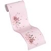 A.S. Création Carta Da Parati Bambini Little Stars Carta da parati tessuto non tessuto 5.00 m x 0.13 m Rosa Argento Colorato Prodotto in Germania 355671 35567-1