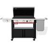 Weber Piastra Premium Slate GPSB 76cm - Barbecue a gas - Con fornello laterale