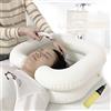 MUTTIY Lavabo per capelli gonfiabile letto - Lavabo shampoo portatile Letto da bagno Aiuti ausiliari rilegati per disabili, anziani, pazienti costretti a letto, in stato di gravidanza (kit di 4)