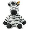 Steiff Friend originale Zora Zebra, Soft Cuddly Friends, circa 30 cm, peluche bottone sull'orecchio, per neonati fin dalla nascita, Colore bianco-nero, 069109