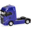 Herpa modello camion Iveco S-Way Facelift motrice 2 assi, blu oltremare, miniatura in scala 1:87, oggetto da collezione, Made in Germany, plastica