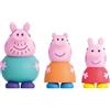 DQB DeQUBE Peppa Pig - Set di 3 statuette da bagno Peppa Pig - Giocattoli d'acqua e bagno - Include mama, patata e pepa (DeQube 919D00046)