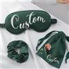 Youdian Maschera per dormire personalizzata Maschera per occhi in seta personalizzata per compleanno matrimonio damigella d'onore Nome personalizzato & Birthflower