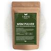 TASTE MARKET Guter Geschmack 500 g MSM Polvere pura al 99,9% - Selezione delle taglie - Senza additivi - Zolfo organico (metilsulfonilmetano)