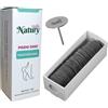 Natury Nails - Pododisco, 100 dischi di carta vetrata sostituibili con punta base da 25 mm per fresa unghie, Punta per pedicure callosità e rugosità (grana fine)
