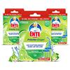 WC-Ente Ricarica per sigilli freschi, senza cestini, 3 x 12 pietre in gel per WC, fragranza limone, confezione da 3 (3 x 72 ml)