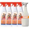 Ressenza Olè Ressenza Detergente Profumato 750 ml - Profumatore Ambiente 5 in 1 Spray Igienizzante Multiuso per Pavimenti e Superfici - Profuma, Igienizza, Deodorizza, Deterge e Spolvera - Ocra (4 Unità)