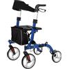 GarveeHome Rollator 2 in 1 Deambulatore Pieghevole Leggero Per Anziani e Adulti | Con Seduta, Schienale, Poggiapiedi e Freni, All Terrain, Portata Massima 136 kg, Mobilità Sicura