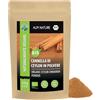 Alpi Nature Cannella in Polvere di Ceylon BIO 125g, Cannella Ceylon Biologica, Bastoncini Macinati per Cucina e Pasticceria