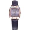 Jessica Simpson Diamond Collection Orologio da donna con quadrante quadrato, cinturino in pelle, movimento al quarzo, elegante orologio elegante, Bronzo/Grigio, classico