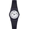 Miykon Easy Reader - Orologi da donna in resina nera, numeri arabi o indici, lancette luminose, quarzo giapponese, resistente all'acqua fino a 100 m, 26 mm, Quadrante bianco, numeri arabi neri e