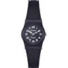 Miykon Easy Reader - Orologi da donna in resina nera, numeri arabi o indici, lancette luminose, quarzo giapponese, resistente all'acqua fino a 100 m, 26 mm, Quadrante nero con accento testurizzato,