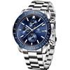 BENYAR BY BENYAR oorologi uomo Cronografo Movimento al Quarzo Orologio Elegante Sportivo di Moda Business orologi uomo 30 M Impermeabile e Antigraffio Regalo da Uomo