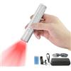 VAYALT Torcia elettrica a infrarossi, terapia, allevia le articolazioni, dolori muscolari, luce rossa, per viso e corpo, 630/660/850 nm, lunghezza d'onda a LED