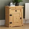 Vida Designs Marchio Amazon - Movian Corona Comodino, 1 cassetto 1 anta, legno di pino massello