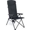 Uquip Sedia da campeggio Justy XL air mesh I pieghevole con portata di 120 kg, sedia pieghevole compatta in acciaio e poliestere, sedia pieghevole per campeggio, spiaggia, pesca, giardino e festival