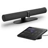 Jabra Sistema di barre video PanaCast 50 - Soluzione per sale riunioni all-in-one, barra audio, webcam full-room a 180°, funzioni intelligenti abilitate all'intelligenza artificiale e touchscreen di