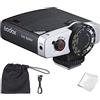 Godox Lux Junior GN12 Flash Fotografico Retro, Modalità Auto/Manuale, 7 Livelli di Potenza del Flash, Copertura Fissa 28mm