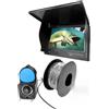 BJdfgE Fish Finder for visione notturna subacquea 220° HD 4,3 pollici LCD telecamera da pesca con batteria 5000 amh strumenti portatili(15m)