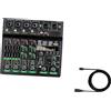 Mixer Audio con Regolazione Della Sorgente Audio a 6 Canali 48V per La