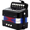 17 tasti 2 bassi Fisarmonica per bambini Strumento musicale Fisarmonica a