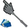 Generisch Porta carte di credito, pagamento senza contatto con il indice, 11 x 3 x 37 cm, grande porta carte 3D, accessorio moderno, opzione pratica per lo shopping in viaggio, adatto per l'ufficio nel