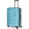 Bergpfeil Articolo da viaggio, Glacier Blue Metallic, Koffer M (66 cm) erweiterbar, Custodia rigida per check-in
