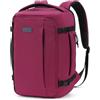 ECOHUB Zaino Ryanair 40x30x20 cm con Scomparto Porta PC 3D per PC 14/15.6 | con Tasca Antifurto, 10 Tasche e Cerniere SBS, Resistente all'Acqua e Leggero, per Uomo e Donna, da Viaggio Lavoro, Rosso