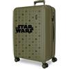 Disney Joumma Star Wars Green Valigia media verde 48x65x27 cm rigida 3,5 kg chiusura TSA integrata ABS 3,5 kg 72L espandibile