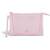 Braccialini Milly Compatta ma capiente, questa pochette misura L in nylon unisce praticità e stile in un design essenziale. Il nero è illuminato dal pannello stampa leopardata e dai profili rosa a