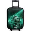 NoBoringSuitcases.com NoBoringSuitcases© Valigia Per Bambini Compatto Bagaglio Ultraleggero | 48x31x19 cm - Bagagli Rigidi LED Ruote Valigie Neonato Bimbi - Ragazzo - Camion - Città - Verde - Neon
