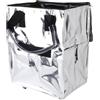SIXRUN Borsa della Spesa Multifunzionale con Ruote Borsa della Spesa Pieghevole con Materiale Impermeabilizzante per funzionalità Versatile Perfetta per Fare la (SILVER)