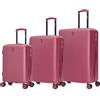 CELIMS - Valigie leggere approvate da 100+ compagnie aeree per un viaggio in tutta fiducia, bordeaux, SET PREMIUM, Linea Premium