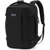 ECOHUB Zaino Ryanair 40x30x20 cm con Scomparto Porta PC 3D per PC 14/15.6 | con Tasca Antifurto, 10 Tasche e Cerniere SBS, Resistente all'Acqua e Leggero, per Uomo e Donna, da Viaggio Lavoro, Nero