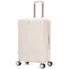 CELIMS - Linea Premium | Lucchetto TSA | Allungabile | 8 ruote 360 | Peach Skin | Valigia Cabina, Grande Dimensione, Media | ABS, beige, Moyenne, Media