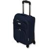 Ormi Trolley Piccolino Espandibile Semirigido in Poliestere 50 Cm 30 Litri 4 Ruote, Bagaglio a Mano piccolo ideale solo per brevi viaggi (Blu)