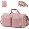 SPAHER Pieghevole Borsone da Viaggio Borsa Palestra Sportiva Donna Uomo con Scomparto Scarpe 30L Borsa da Cabina Fitness Impermeabile Bagaglio a Mano Travel Duffel Bag per Viaggio Weekend Sport