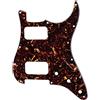 Musiclily Pro 11 Fori Round Corner HH Battipenna Strato 2 Pick up Humbucker Pickguard per Chitarra Elettrica American/Mexican Fender Standard Stratocaster, 4 Strati Tartarugato