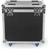 Yespick Flight case con ruote 2 in 1 Fly Case per Teste mobili LED Beam Moving Head da 380W, 295W,300W,350W