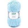 Gründl Lisa Premium Uni Filato, Acrylic, Azzurro, 50 g