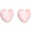 Amazon Basics Cuscino decorativo a forma di cuore rosa chiaro, 45 x 41 cm (Confezione da 2)