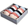 AiQInu Organizer Cassetti per Reggiseni,Organizzatore Cassetti Intimo Pieghevoli con 7 Scomparti,Organizer Armadio Biancheria Intima Divider Tessuto per Riporre Reggiseni,Calze e Cravatte