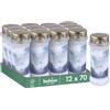 Bolsius Lumini Funerali - Bianco - Set da 12 pezzi - Lunghezza Durata 70 Ore - Candela Funebre & Memoriale - Bruciatore Permanente - Con Motivo - Cielo - Non Profumato - Senza Olio di Palma - Nr. 6